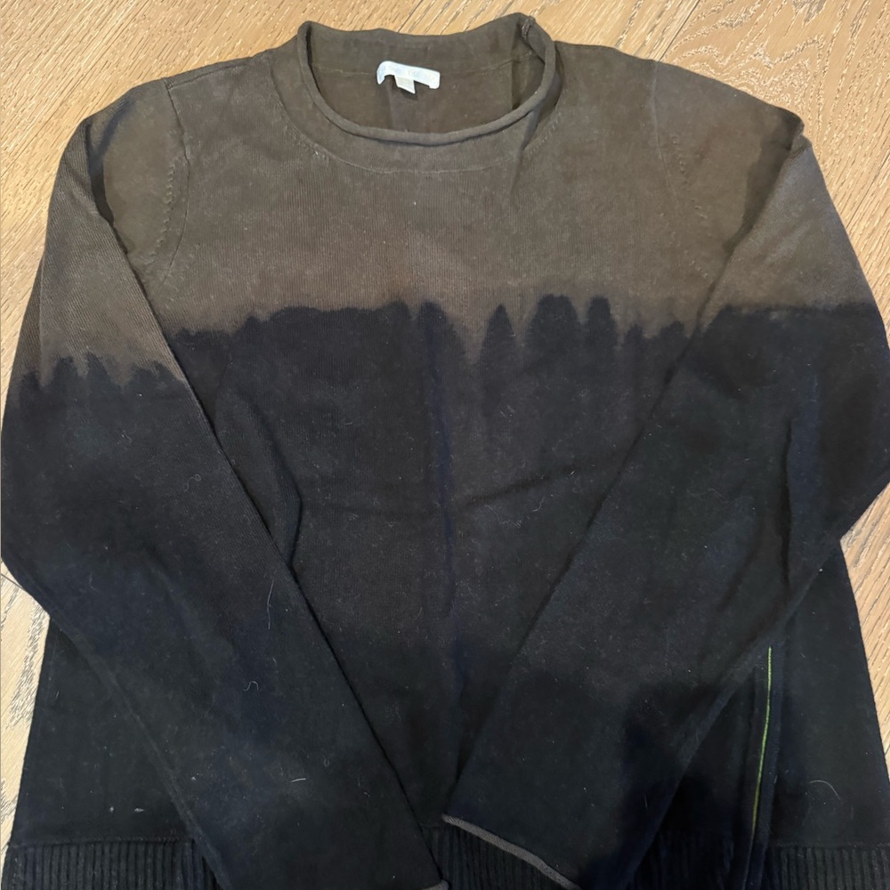 Lisa Todd Black and Brown Crew Neck Sweater - Picture 2 of 5
